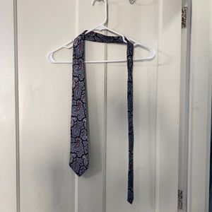 Men’s Paisley Necktie Macy’s Brand All Silk Foulard Handblocked in England